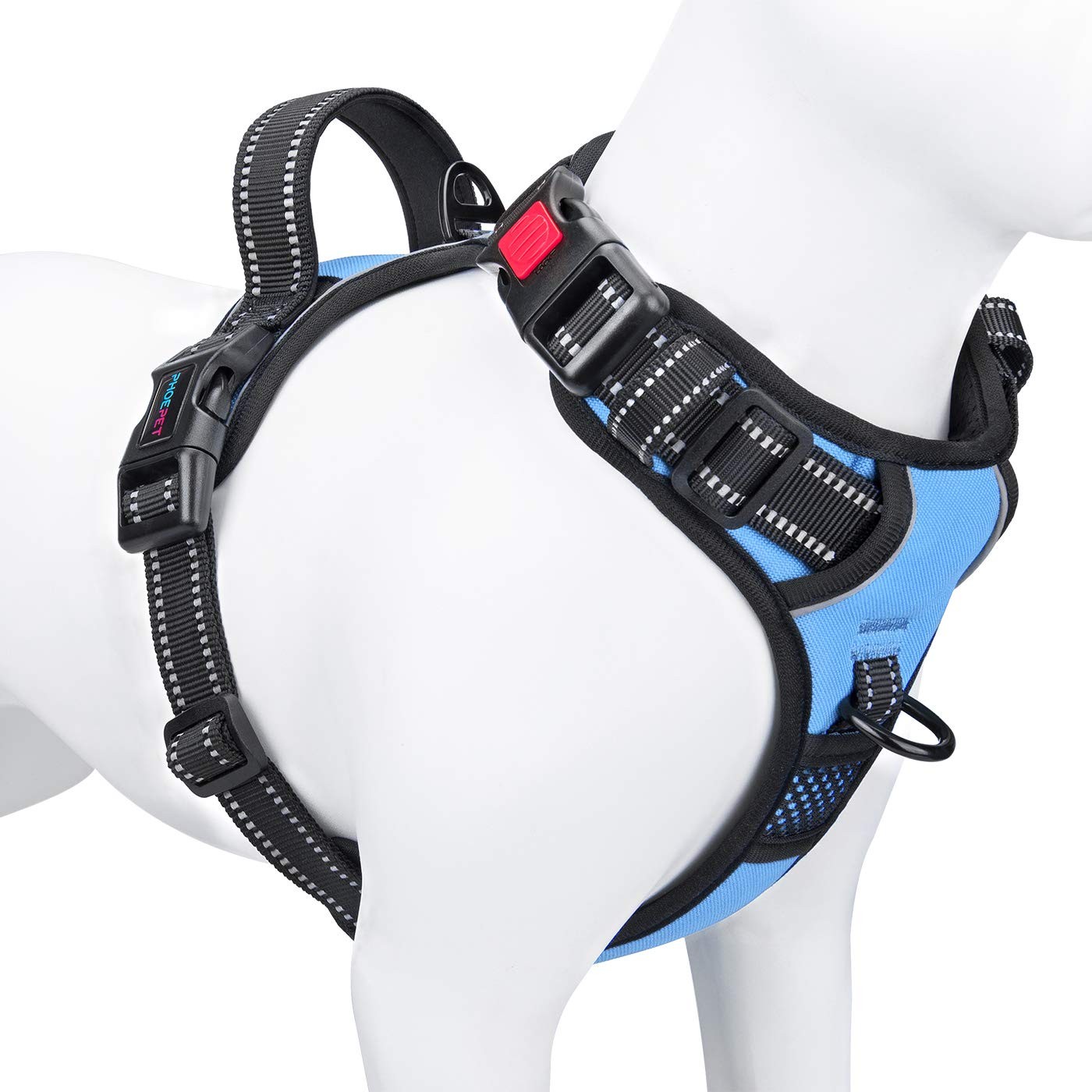 Harnais de dressage réfléchissant 3M en nylon réglable et rembourré