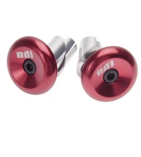 ODI ALUMINUM GRIP END PLUGS  RED
