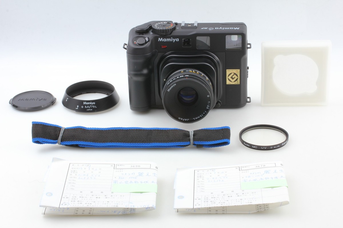 NEW Mamiya 6 75mm 3.5 フード付 NEAR MINT+2 w/ Hood** New Mamiya 6 Film Camera + G 75mm f