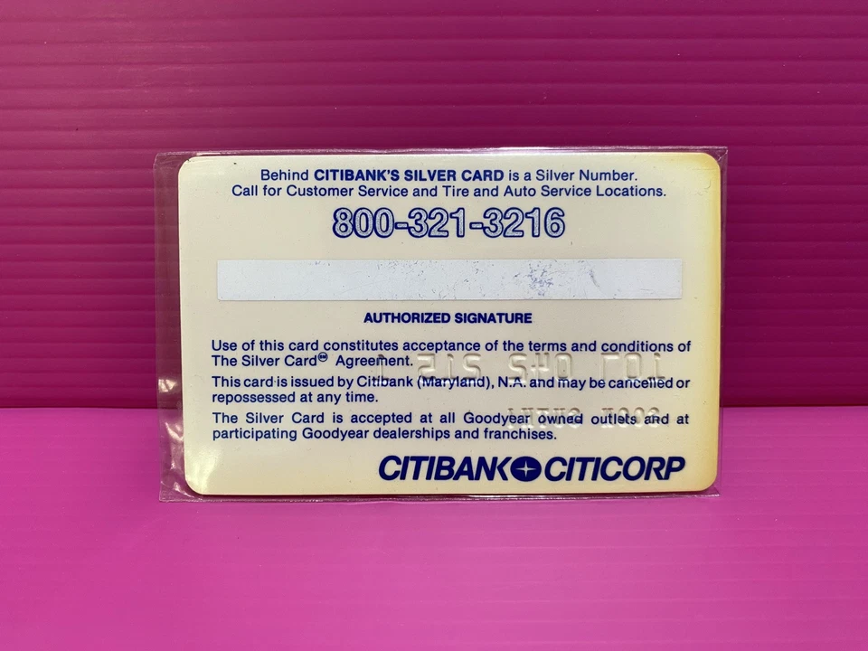 Siam888 City Bank Goodyear Shop USA Debit Card Cash Card Expire Vintage - Image 2 of 2