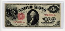 1917 $1 SAWHORSE LEGAL TENDER NOTE LARGE SIZE FR36 VF