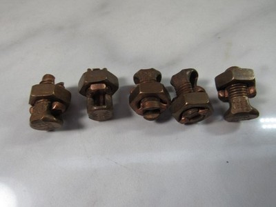 5 Pcs. ITT-RT06 6STR 8SOL Split Bolt Copper Connectors