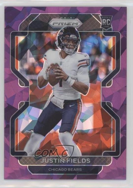 2021 Panini Prizm Rookie Purple Ice Prizm 38/225 Justin Fields #334 1d59