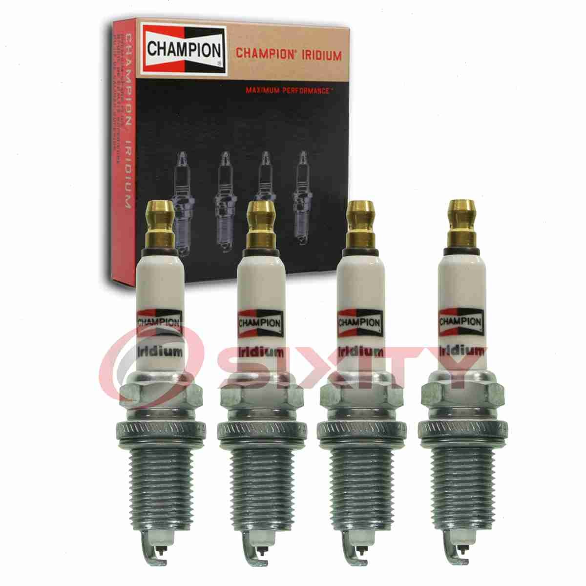4 pc Champion Iridium Spark Plugs for 2000-2006 Volkswagen Golf 1.8L L4 za