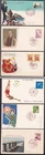 w3664/ Japan (6 stk) FDC Collection Lot 1958-1970