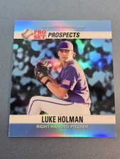 2026 LEAF PRO SET METAL LUKE HOLMAN 1990 BASE MINI PLATINUM PRISMATIC 3/8