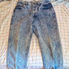 VINTAGE Lee 90s Acid Wash Blue Denim Straight Leg Regular Fit