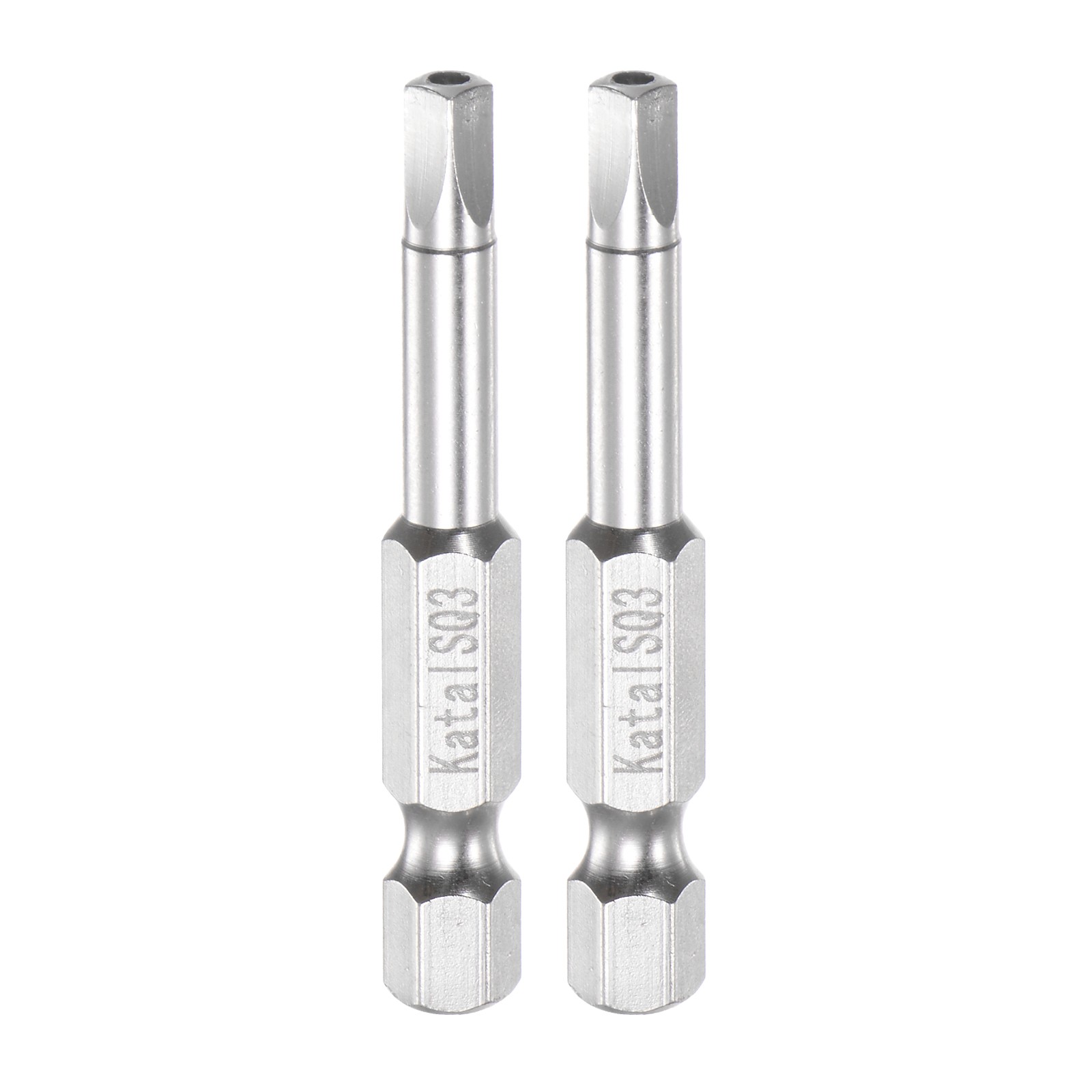 2Pack SQ3 Magnetic Security Square Screwdriver Bits 1/4