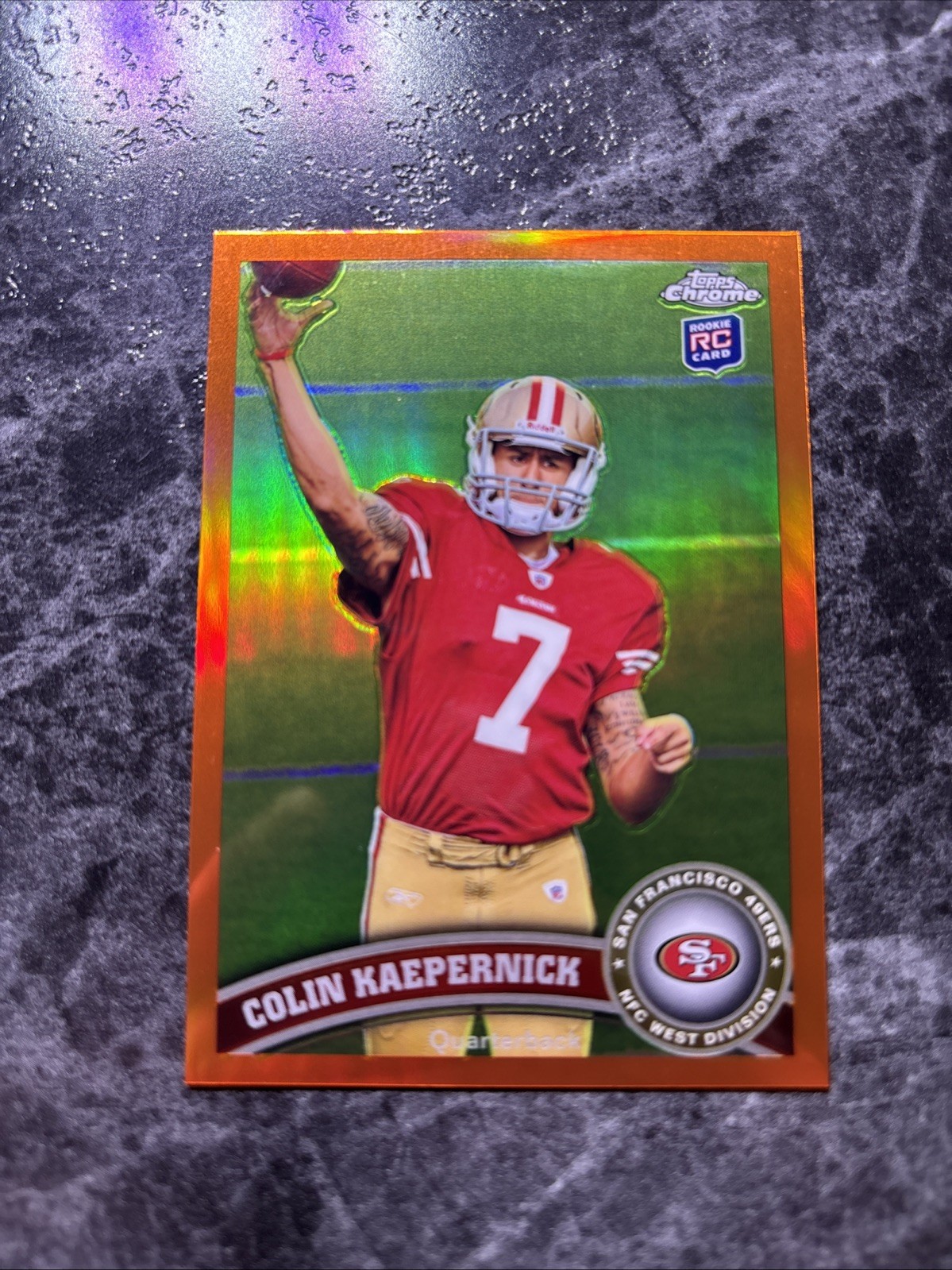 2011 Topps Chrome - Colin Kaepernick #25 San Francisco 49ers - Orange Refractor