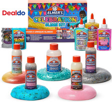 Celebration Slime Kit, Complete Slime Supplies, Includes Assorted Magical Liquid