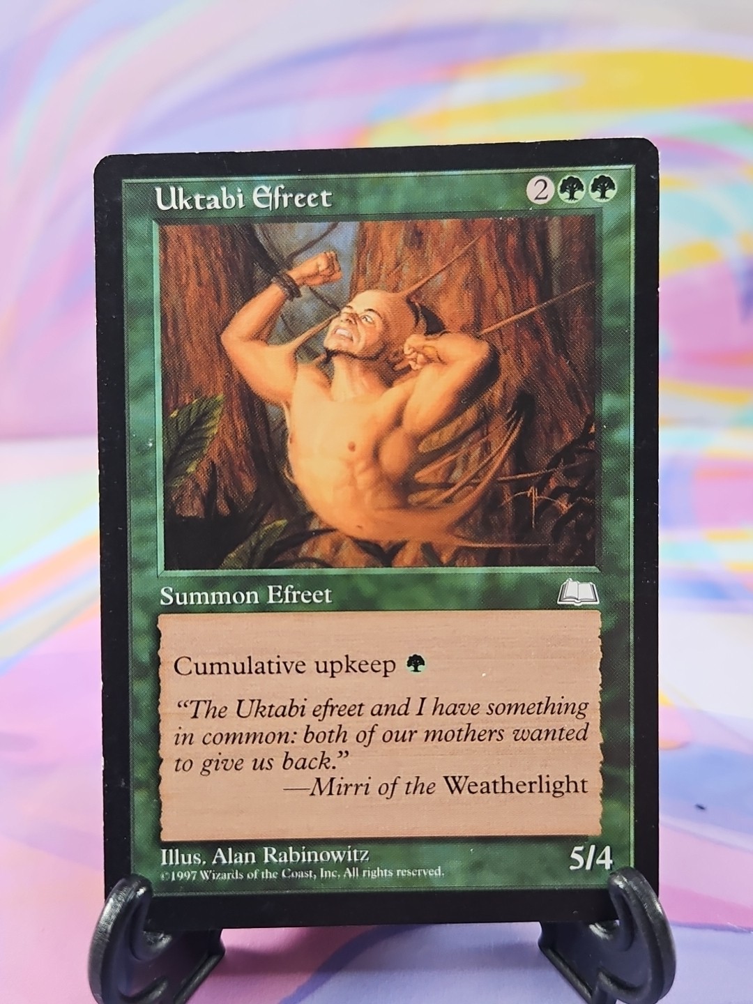 Magic the Gathering MTG Weatherlight 1997 Card | Uktabi Efreet