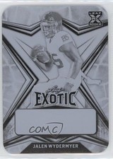 2022 Leaf Exotic Printing Plate Black Giraffe 1/1 Jalen Wydermyer #BA-JW1 p8v
