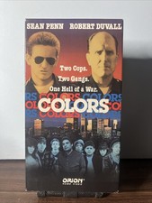 Colors (VHS, 1988) Robert Duvall, Sean Penn - RED TAPE ~ *Buy 3, Get 1 Free*