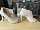 Womens Calvin Klein Nastassia Peep Toe Open Side Boots, Desert Sand Size 7.5 — photo 2