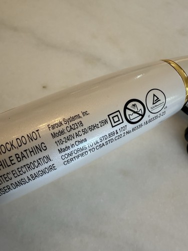 CHI Spin n Curl Ceramic 1" Curling Iron - White CA2318 Curler Hair - Picture 4 of 5