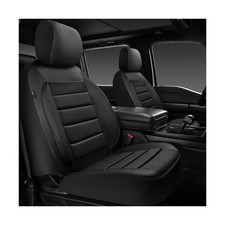 CAR PASS 3D Foam Leather Car Seat Covers Two Front Seats only, Air Cool Mesh ...