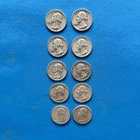 Lot of 10 Silver Washington Quarters 1960-1964