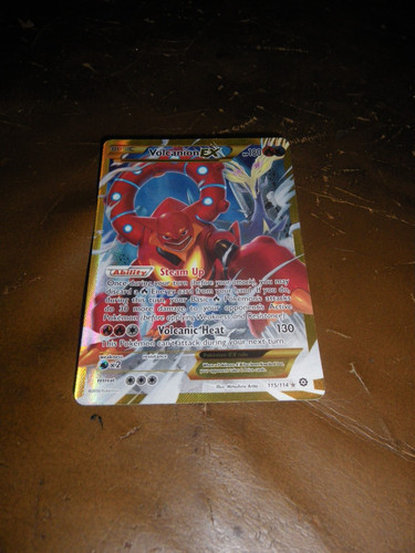 The Pokémon Company Volcanion EX 115/114 Steam Siege Secret Rare Holo NM