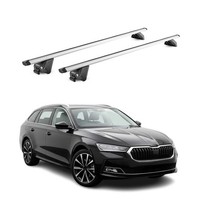 DachträGer FüR Skoda Superb IV Kombi 2024-2026 100Kg Aluminium Silber 2X ABE