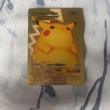 Pikachu VMAX 044/185 Gold Foil Pokemon Card
