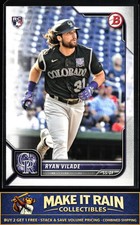 Ryan Vilade 2022 Bowman #100 Colorado Rockies Rookie RC