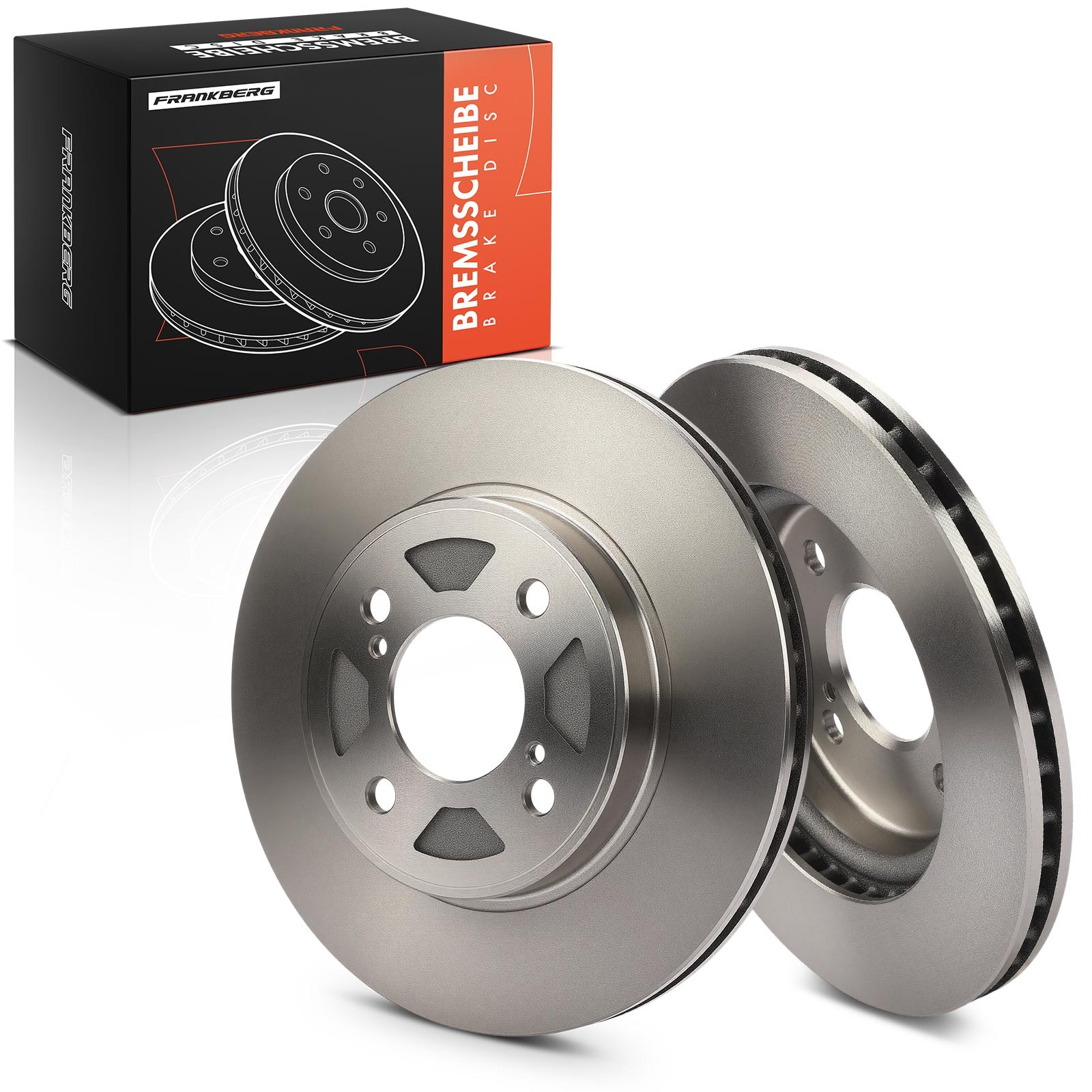 FRANKBERG 2x Brake Discs 252mm for Suzuki Swift V Baleno FW EW 2016-2026 Front