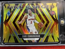 2023-24 Panini Phoenix - Fire Forged Cade Cunningham #13 Yellow /35