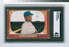 ERNIE BANKS - 1955 BOWMAN - #242 - SGC 4 - VG/EX