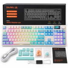 DAREU A104 Master 8K Mechanical Gaming Keyboard Ice Blue Latte Switches
