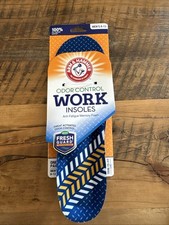 Arm  Hammer Memory Foam Work Insoles Odor Control Men's Sizes 8-13 1 Pair