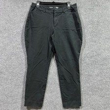 Old Navy Pixie Dress Pants Womens 14 Black Cotton Stretch High Rise Skinny Leg