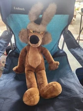 Vintage 1993 Warner Bros 24K WILE E COYOTE 15" Plush Stuffed Animal Mighty Star