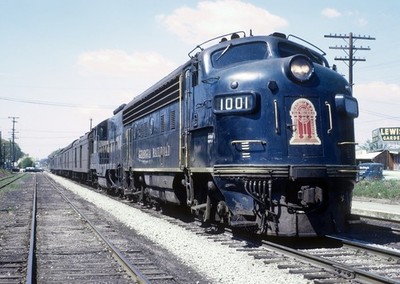 Georgia RR F3A 1001 mit Personenzug 2 Decatur GA Bahnhof 1963 8,5 x 11 Foto