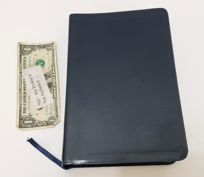 #ad The Message Bible in Contemporary Language Leather NavPress Dark Blue CLEAN $25.19