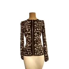Rafaella Jacket / Blazer Black White Zipper - Size PS