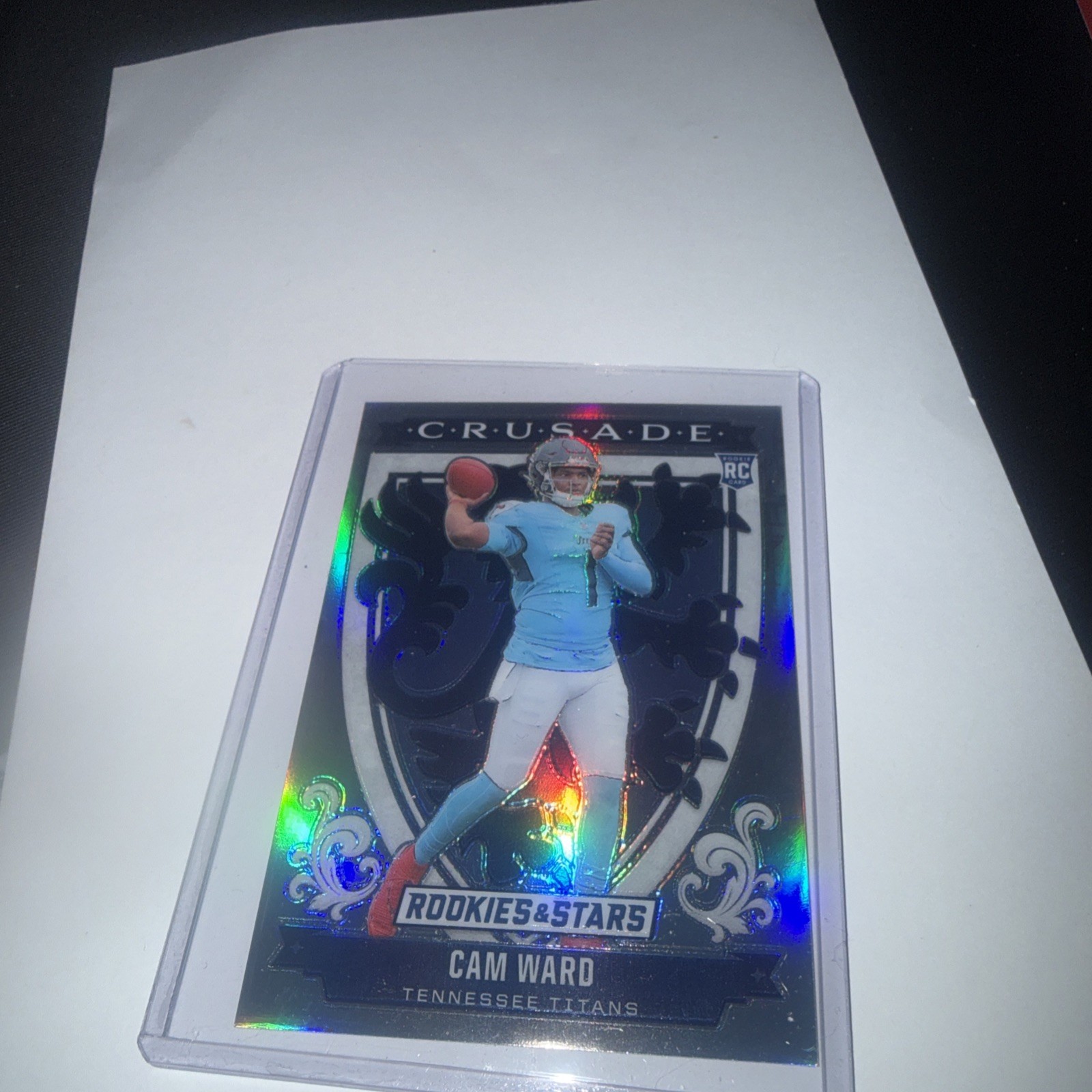 2025 Panini Rookies & Stars Cam Ward #22 Crusade Silver Prizm RC