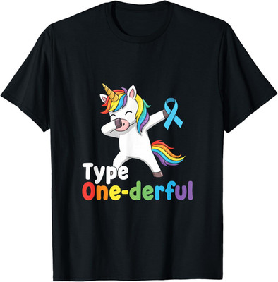 Typ One-Derful Einhorn Lustig Diabetiker Typ 1 Diabetes T1D T-Shirt