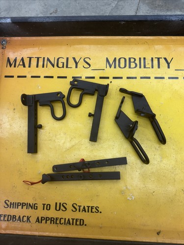 4 Transit Loop Tie Down Points Quickie Q500 M Power Wheelchair Anchor Brackets - Picture 1 of 11