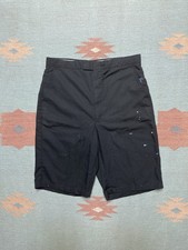 Vintage 70s lightweight shorts poly cotton black paint distressed 27