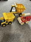 Vintage 1987 Tonka Fire Truck & Dump truck 1985 Dump truck