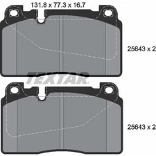 Textar 2564301 Bremsbelagsatz für AUDI PORSCHE A6 C7 A7 Q5 MACAN 4G2 4GC 4G5