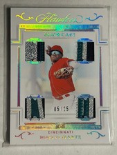 2022 MLB Panini Flawless Showcase Quad Patch #SH-NM Noelvi Marte 5/25 - CINN