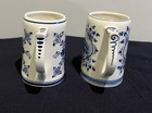 Bundle of 2 Delft Blue Hand Painted Beer Mugs Holland 1 Heineken 1 Stella Artois — photo 4