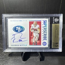 2020 Panini Encased - George Kittle Superscribe Signatures Auto /25 BGS 9.5