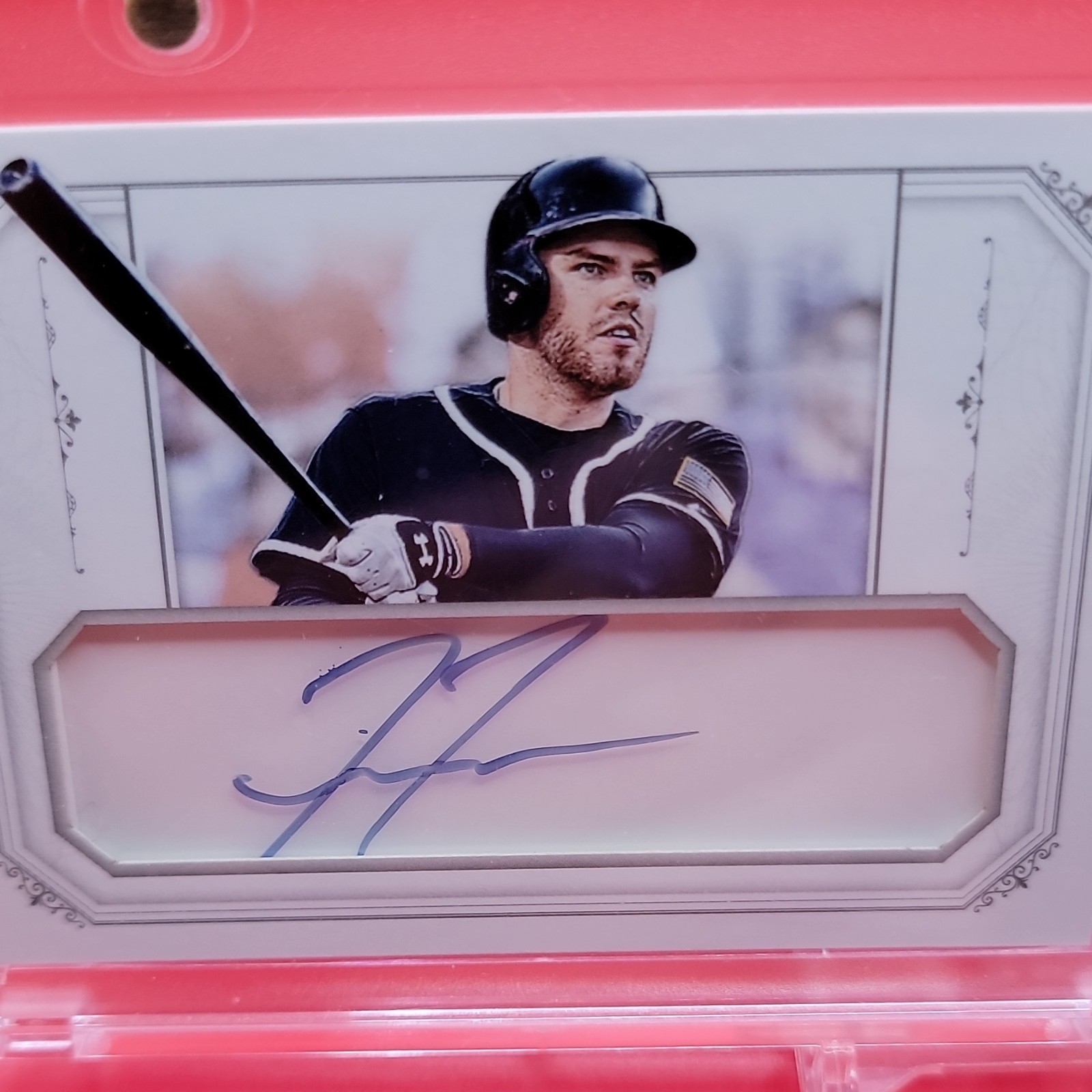 Panini 2015 National Treasures Freddie Freeman STAR Auto Relic #19 04/20 view 5