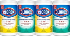 Clorox Disinfecting Cleaning Wipes Bleach Free Fresh Scent 75 Ct Each Pack of 4
