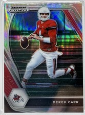 2021 Panini Prizm Draft Picks #14 Derek Carr Silver - Fresno State | LV | Saints