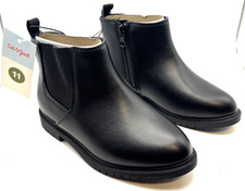 Cat  Jack Classic Kids Tanner Chelsea Boots Black Zipper Little Kid Size 11 NWT