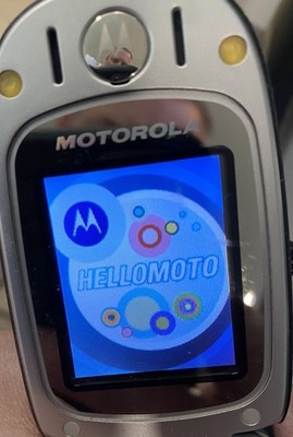 Motorola Flip Phone C290 Sprint With Charger & Car Charger RARE Free Shipping