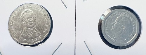 Lot Of 5 & 10 Dollar Jamaica Coins - Very Good Condition FREE SHIPPING - Picture 1 of 2